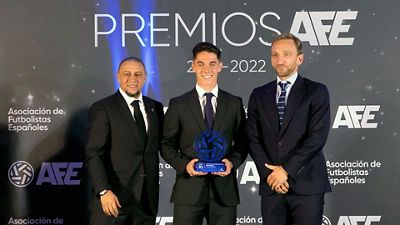 Arribas, mejor futbolista del grupo 2 de Primera Federación para la AFE