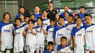 Vuelven los clínics sociales de la Fundación Real Madrid e YKK en Tailandia