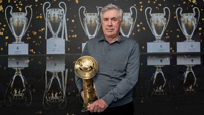Ancelotti, Globe Soccer Award 2022 for best manager of the year