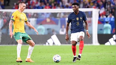 4-1: Tchouameni, titular en la goleada de Francia ante Australia