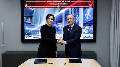 Vereinbarung über die Zusammenarbeit bei der neuen Metro-Station Santiago Bernabéu