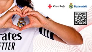 El Real Madrid, un año más con la Cruz Roja
