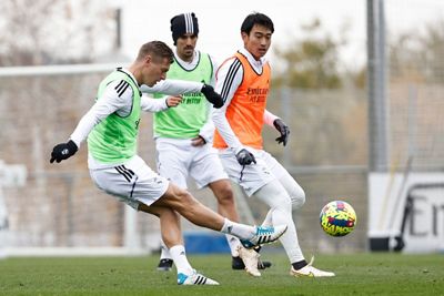 entrenamiento del real madrid