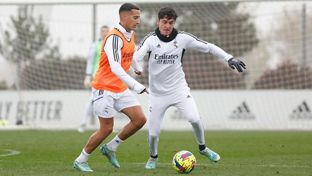 Physique et ballon pour le premier entraînement de la semaine