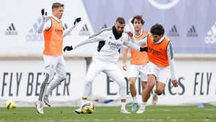 Fitness and ball work at Real Madrid City