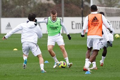 entrenamiento del real madrid