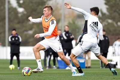 entrenamiento del real madrid