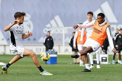 entrenamiento del real madrid