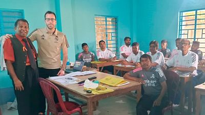 Formación para la escuela de la Fundación en Calcuta