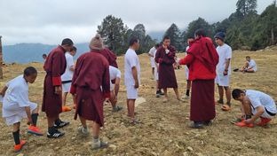 The Real Madrid Foundation school in Bhutan has received sports equipment