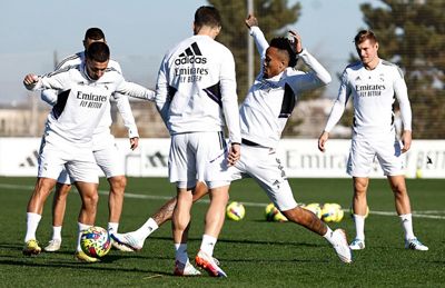 entrenamiento del real madrid
