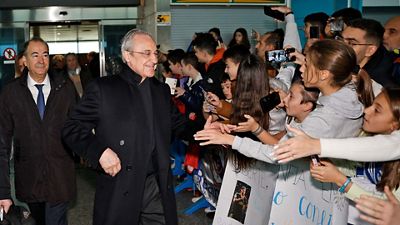 El presidente, con el equipo en Valladolid