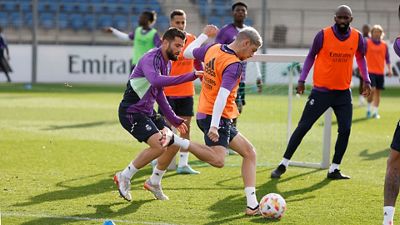 The first training session of the year for Real Madrid