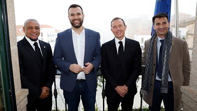 Recepción al Real Madrid en el Ayuntamiento de Cáceres