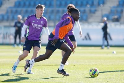 entrenamiento del real madrid