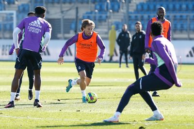 entrenamiento del real madrid