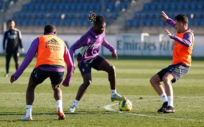 entrenamiento del real madrid