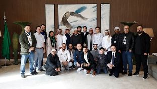Encuentro de peñas madridistas en Riad