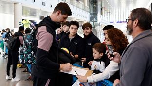 Así fue la llegada del Real Madrid a Castellón