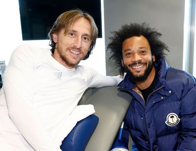 marcelo visita al equipo en la ciudad real madrid
