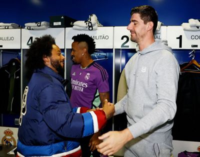 marcelo visita al equipo en la ciudad real madrid