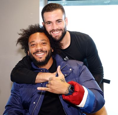 marcelo visita al equipo en la ciudad real madrid
