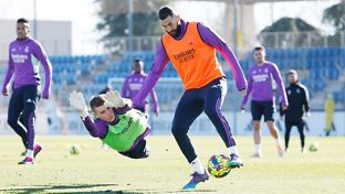 Último treino antes de visitar o Atlético de Bilbau