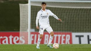 Once inicial del Castilla frente al Pontevedra
