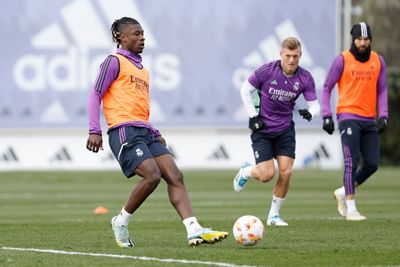 entrenamiento del real madrid