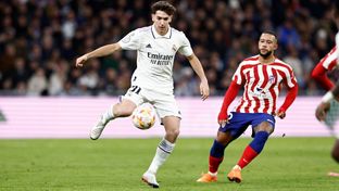 Mario Martín makes his official Real Madrid debut
