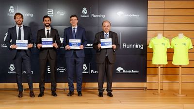 Arbeloa presentó el nuevo recorrido de la Carrera Solidaria Fundación Real Madrid by Unicaja Banco en Madrid