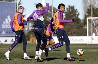 entrenamiento del real madrid