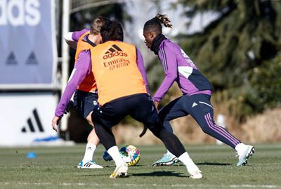 entrenamiento del real madrid