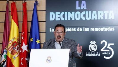 presentación del libro la decimocuarta la champions de las remontadas