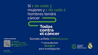 Súmate al reto del Real Madrid y la Asociación Española Contra el Cáncer