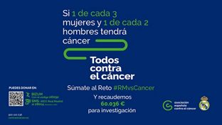 Súmate al reto del Real Madrid y la Asociación Española Contra el Cáncer