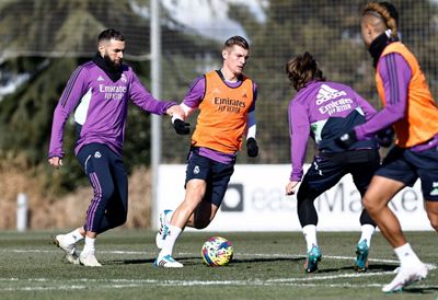 entrenamiento del real madrid