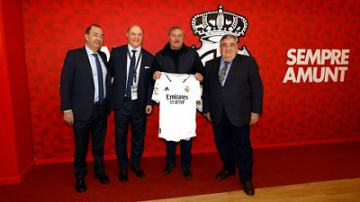 Panenka, en el palco del Mallorca Son Moix