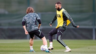 Dernier entraînement avant la finale du Mondial des Clubs