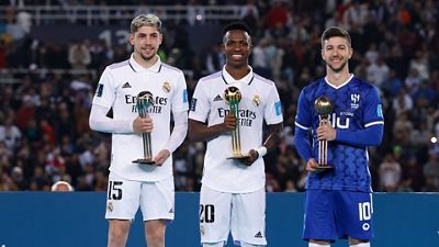 Vini Jr., Balón de Oro, y Valverde, Balón de Plata del Mundial de Clubes