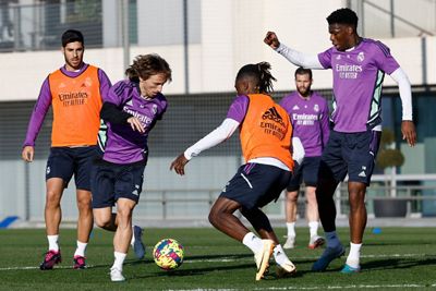 entrenamiento del real madrid