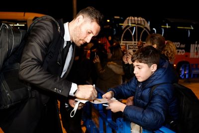 llegada del real madrid de baloncesto a badalona