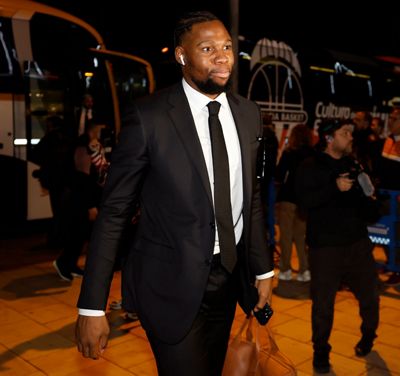 llegada del real madrid de baloncesto a badalona