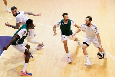 entrenamiento del real madrid de baloncesto