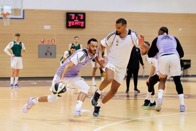 entrenamiento del real madrid de baloncesto