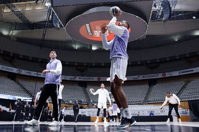 entrenamiento del real madrid de baloncesto