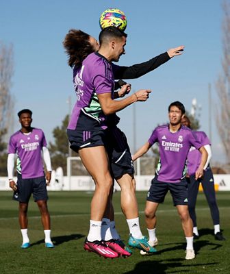 entrenamiento del real madrid