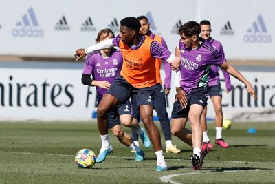 entrenamiento del real madrid