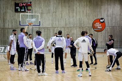 entrenamiento del real madrid de baloncesto