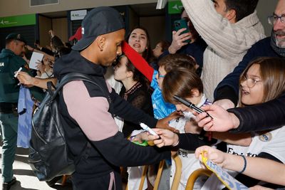 llegada del real madrid a pamplona